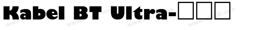 Kabel BT Ultra字体转换